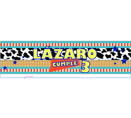 Banner de lona Toy Story Pers.